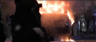 Antifa Set Fire To A Police Car In Atlanta