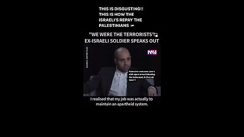 Ex Israeli soldier speaking out