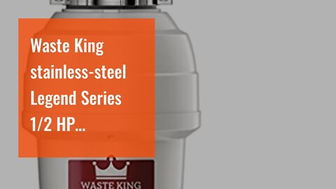 Waste King stainless-steel Legend Series 12 HP Continuous Feed Garbage Disposal with Power Cor...