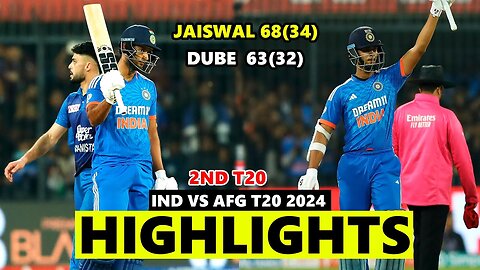INDIA VS AFGHANISTAN FULL HIGHLIGHTS 2ND T20 2024 | IND VS AFG