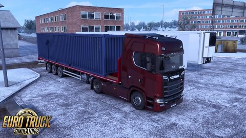 ETS2 Gameplay | Scania 730 S | Malmö to Odense | Clothes 20t