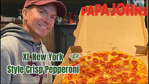 Papa Johns XL New York Style with Cupped Pepperoni's
