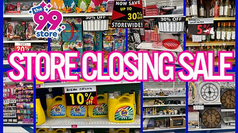 99 CENTS ONLY STORE CLOSING SALE😪END OF AN ERA😪HERE'S WHATS LEFT TO BUY 😪#shoppingvlog #new