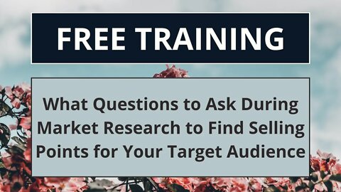What Questions to Ask During Market Research to Find Selling Points for Your Target Audience