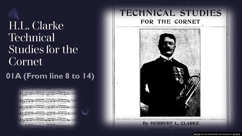 [TRUMPET STUDY] Clarke Technical Studies for the Cornet or Trumpet - #1 from line 8 to 14