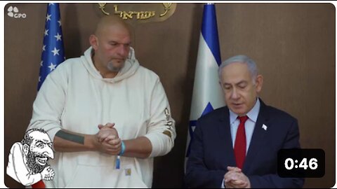 Senator John Fetterman Holds Press Conference With Benjamin Netanyahu in Israel 🤮