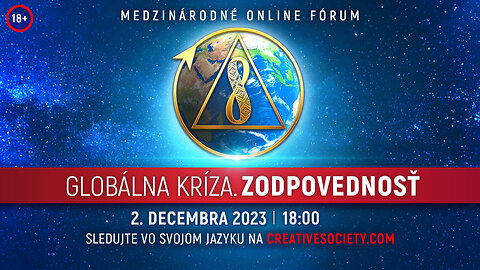 Globálna kríza. Zodpovednosť | Medzinárodné online fórum. 2. decembra 2023