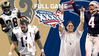 Super Bowl XXXVI FULL GAME: Patriots vs Rams "A Dynasty is Born" - NFL