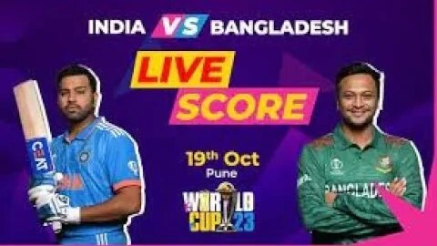 🔴ICC World Cup 2023 | Live Score |Bangladesh Vs India world cup | 17th Match 19 OCT 2023