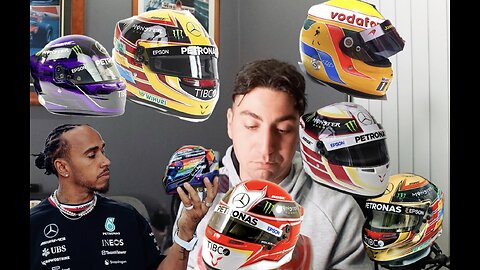 F1 Lewis Hamilton Helmet collection 1/2 scale