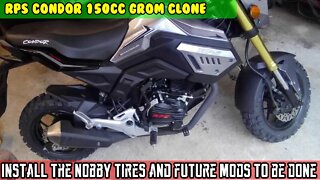 (E4) RPS Condor 150cc Gets nobby tires installed and some on/off road test rides. future mods