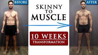 BODY TRANSFORMATION from SKINNY to MUSCLE motivation