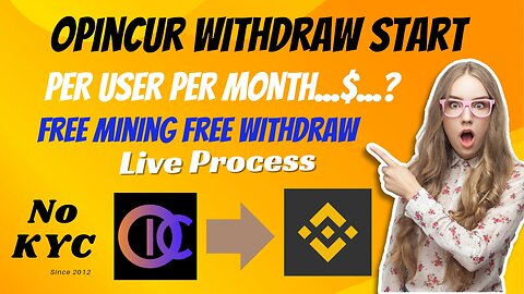 Opincur Airdrop Withdraw Start and New Updates complete details complete details