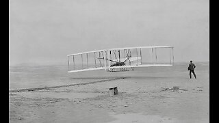 The Wright Brothers first powered flight, Dec. 17th, 1903