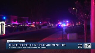 3 hurt after jumping from burning Ahwatukee apartment