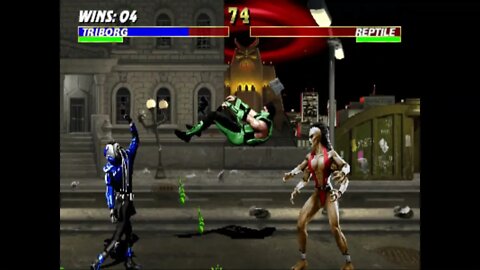 Ultimate Mortal Kombat 3 Plus Beta 2 - Triborg - Ultimate Difficult - No Continues
