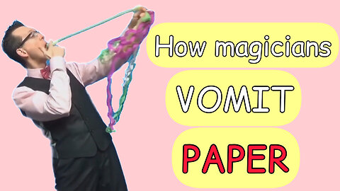 Paper from mouth😱🤯🤯 Magic secret exposed🔥🔥 #magic #viral #tricks #trending