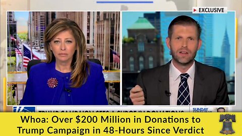 Whoa: Over $200 Million in Donations to Trump Campaign in 48-Hours Since Verdict