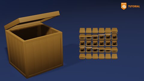 How to model, rig, and animate a wooden chest in Blender 3.4