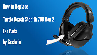 How to Replace Turtle Beach Stealth 700 Gen 2 Headphones Ear Pads / Cushions | Geekria