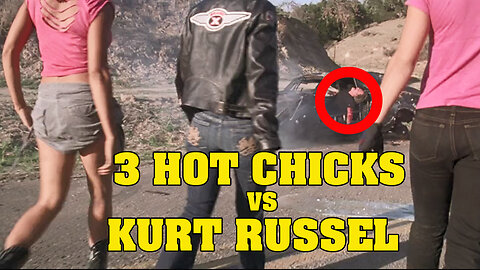 3 hot chicks kick Kurt Russel's Ass (Death Proof 2007)