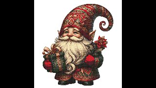 CHRISTMAS GNOME Cross Stitch Pattern by Welovit Cross Stitch | welovit.net | #welovit #crossstitch