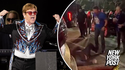 Couple brutally attacked outside Elton John concert in LA