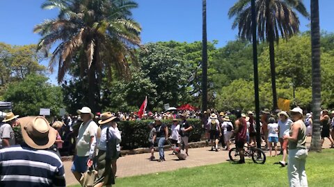 Australia Freedom Protest. 100k plus turnout in Brisbane.