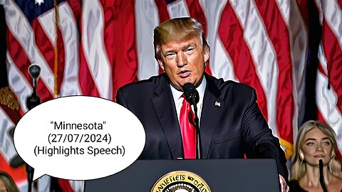 President Donald Trump Speech ❤️🔥 (Highlights) 2024 Minnesota (27/07/2024)