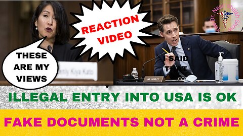 JOSH Hawley Grills Nominee On Illegal Immigration Stance - Why OK 4 Illegal Aliens to Have Fake Docs