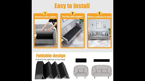 Heavy Duty Couch Cushion Support for Sagging Seat 23''x81''
