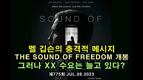 멜 깁슨의 충격적 메시지 / The sound of freedom 개봉 / 그러나 수요는 늘고 있다