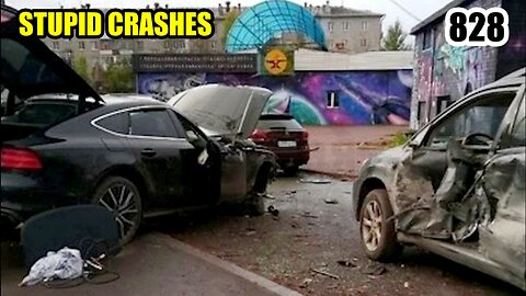 Stupid crashes 828 October 2023 car crash compilation