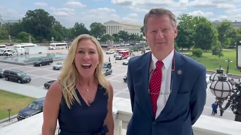 Rep. Marjorie Taylor Greene and Rep Tim Burchett Rejoicing on Capitol Hill!