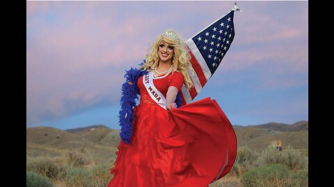 Lady Maga USA at the Pride Festival