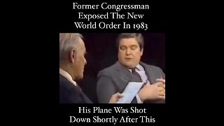 Congressman Was Killed For Exposing New World Order
