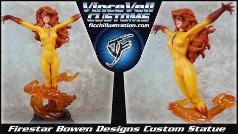 Firestar Custom Bowen Designs Statue made from Jean Grey