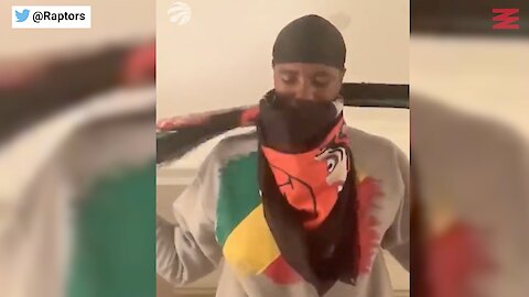 Serge Ibaka Is Giving Raptors Fans Scarf Tips During His Self-Isolation (VIDEO)