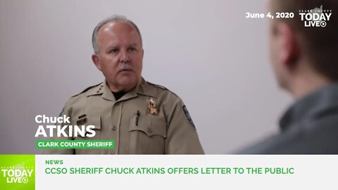 CCSO Sheriff Chuck Atkins offers letter to the public