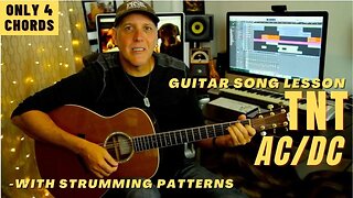 TNT by ACDC Guitar Song Lesson for both Electric & Acoustic with patterns
