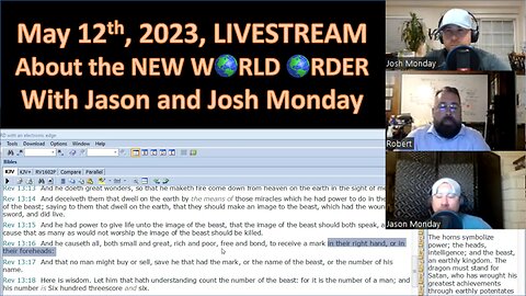 Livestream with Jason and Josh Monday about the New World Order