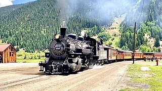 Durango & Silverton Narrow Gauge Railroad Steam Locomotive Train Million Dollar Highway