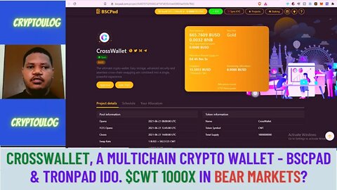 CrossWallet, A Multichain Crypto Wallet - Bscpad & Tronpad IDO. $CWT 1000X In The Bear Markets?