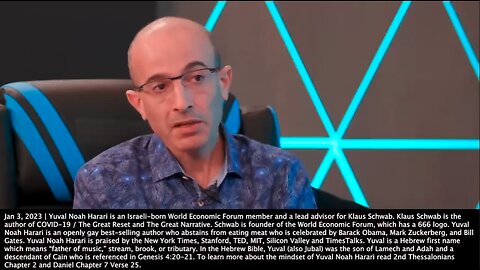 CBDCs | "Artificial Intelligence Potentially Can Take Power Away from Us. Increasingly You Apply to the Bank to Get a Loan and the Bank Says No Because the Algorithm Says No." - Yuval Noah Harari (Lead Klaus Schwab Advisor)