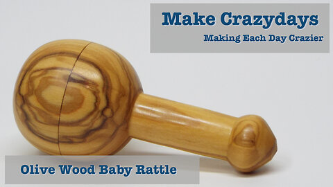 Olive Wood Baby Rattle