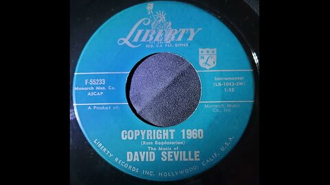 David Seville (Ross Bagdasarian) – Copyright 1960
