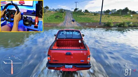 FORZA HORIZON 5 Steering Wheel G29 GAMEPLAY - FORD D-150 SVT LIGHTNING