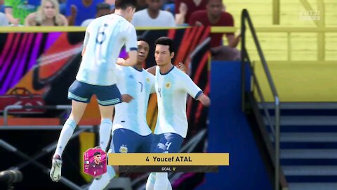 Fifa21 FUT Squad Battles - Youcef Atal shot from outside the box