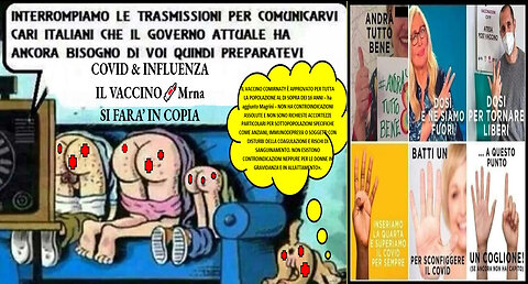 💉💀⚰️ANTINFLUENZALE & COVID ACCOPPIATE MA TUTTE A MRNA 💉💀⚰️DIVENTERA' OBBLIGATORIO SOTTO FORMA DI...