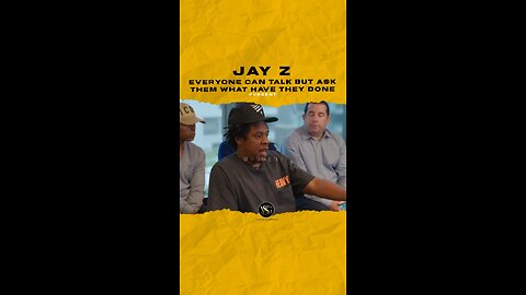 #jayz Everyone can talk but ask them what have they done. 🎥 @rocnation